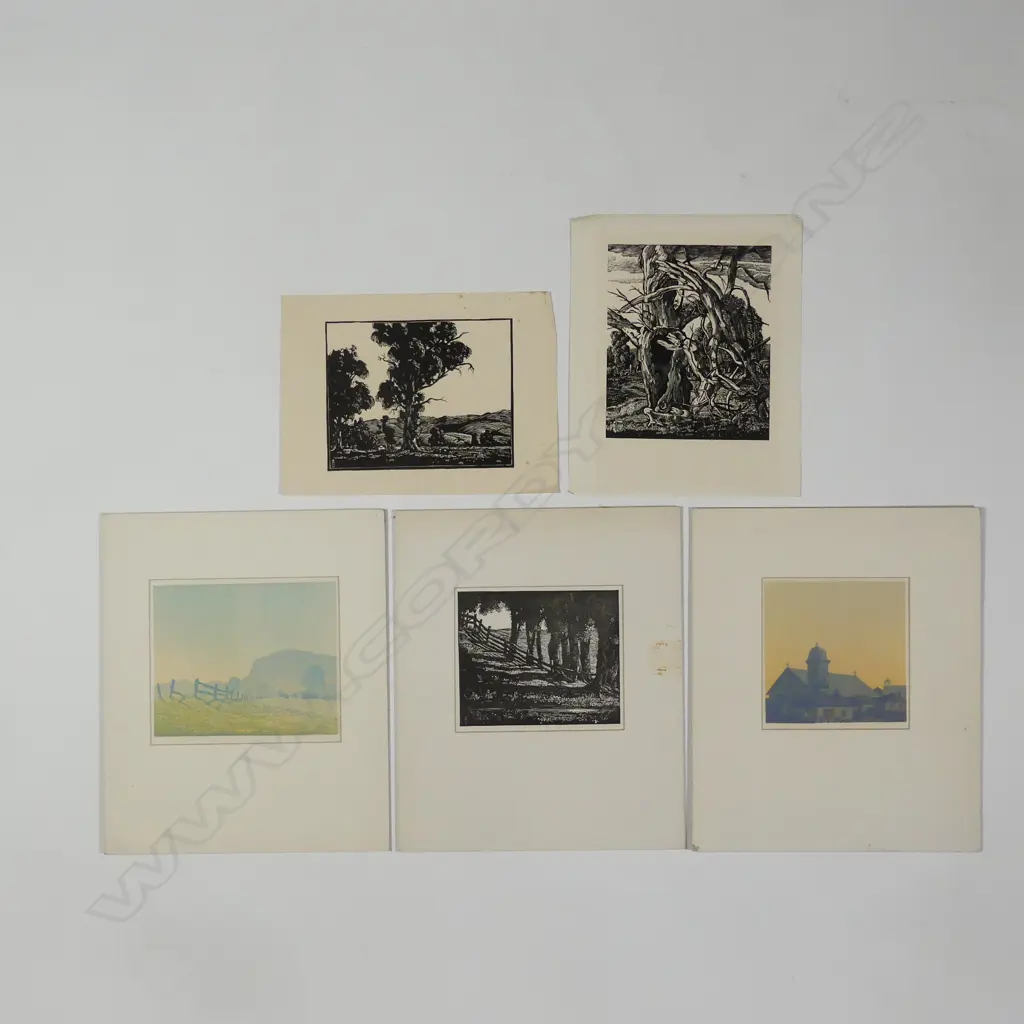 Kenneth W. Hassall (1902-1970) five prints Image 1++