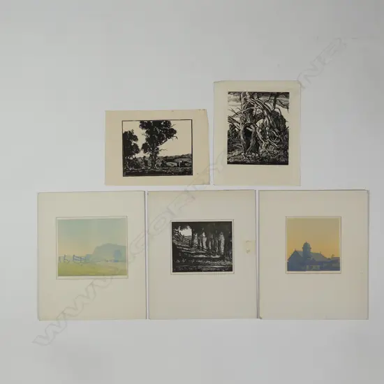 Kenneth W. Hassall (1902-1970) five prints