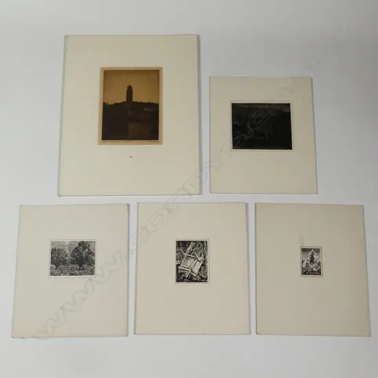 Kenneth W. Hassall (1902-1970) five prints