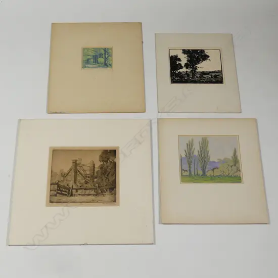 Kenneth W. Hassall (1902-1970) four prints