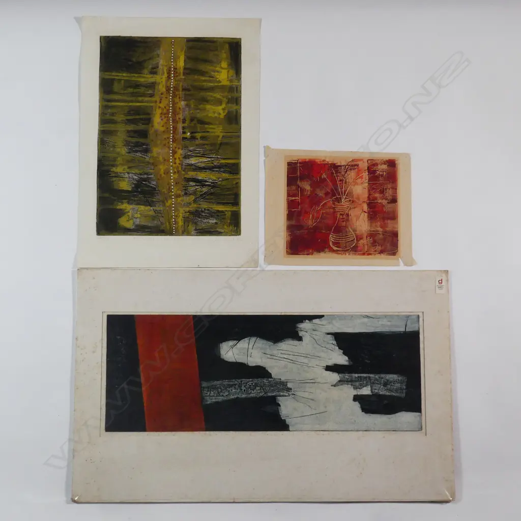 3 New Zealand modernist prints - Bonnie Quirk Image 1++