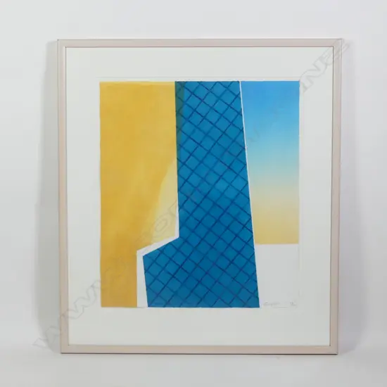 Rodney Fumpston 'Home Decorating - Drapes' etching
