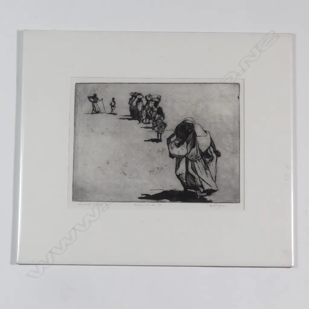 Roy Dalgarno 'Indian suite IX' artist proof etching Image 1++