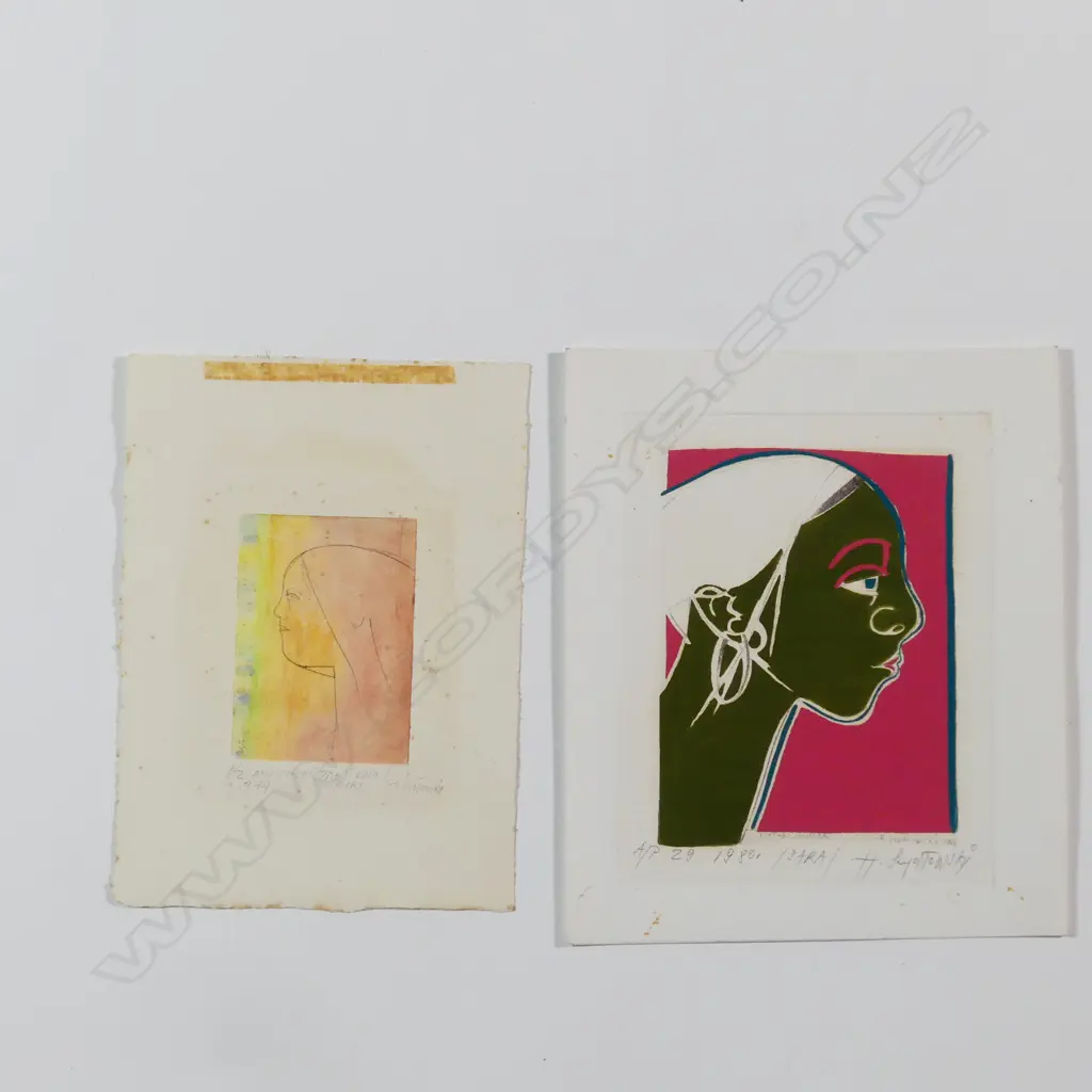 Henryk Szydlowski (b. 1950) two portrait etchings Image 1++