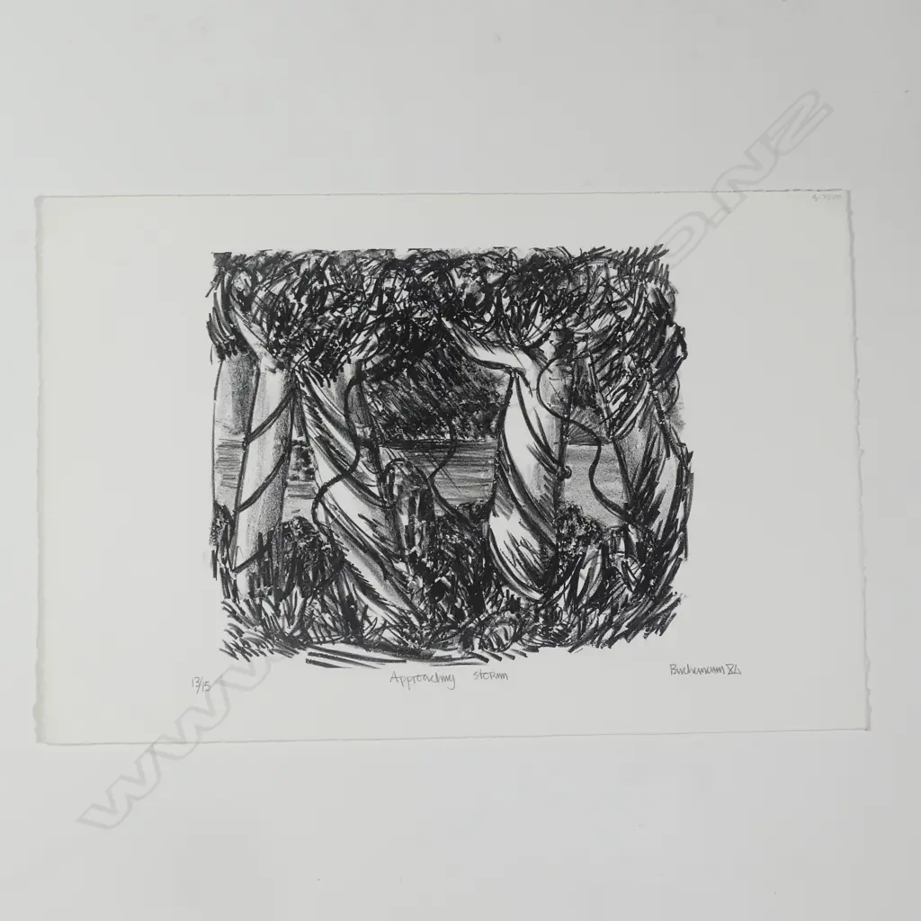 Dean Buchanan (b. 1952) 'Approaching Storm' lithograph Image 1++