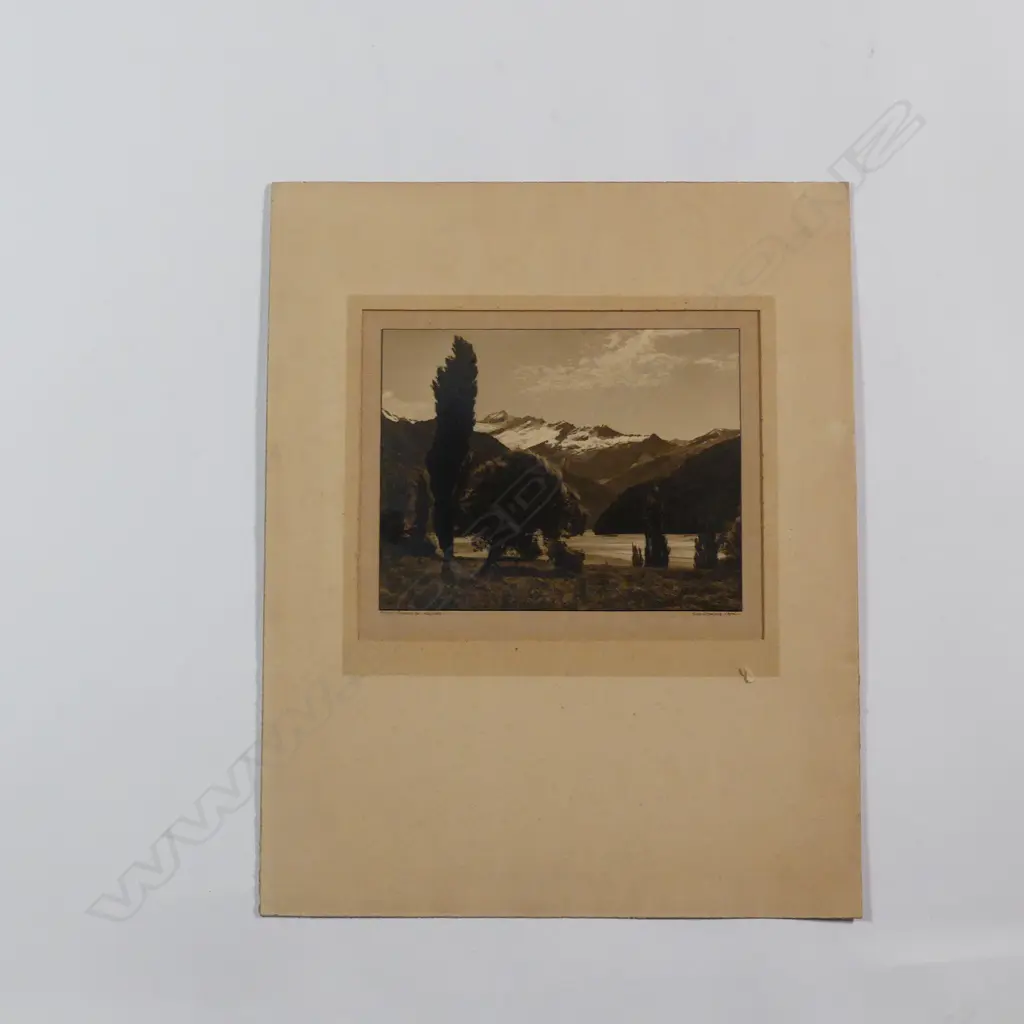 George Chance 'Mount Avalanche - Wanaka' vintage silver gelatin photograph Image 1++