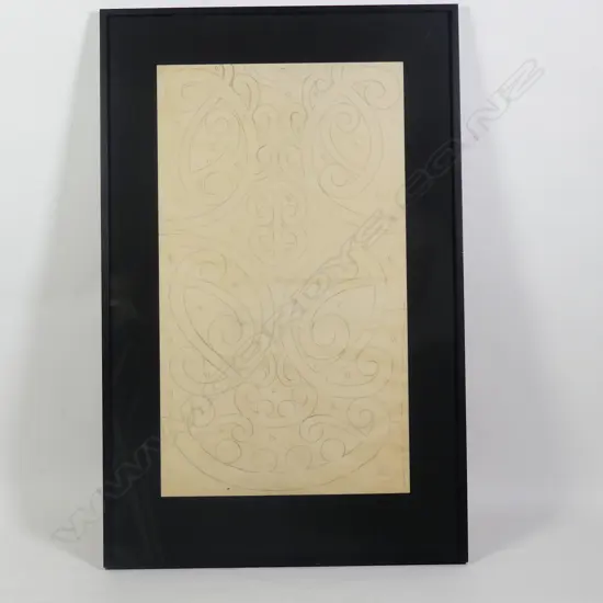 Theo Schoon (1915 - 1985) untitled sketch - koru motifs