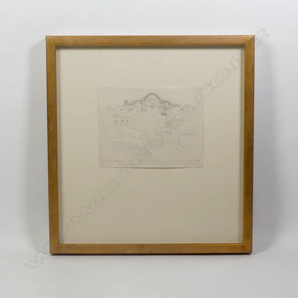 John Weeks (1888-1965) 'Tunis' sketch on paper Image 1++