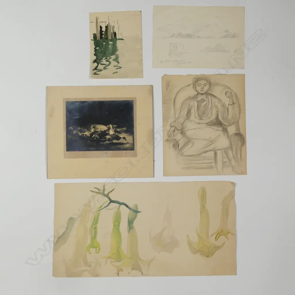 HIlda Wiseman (1894-1984) Five works Image 1++