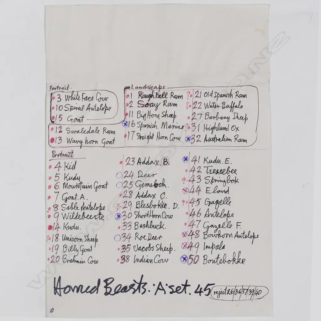 Dennis Knight Turner (1924-2011) 'Horned Beasts' Image 1++