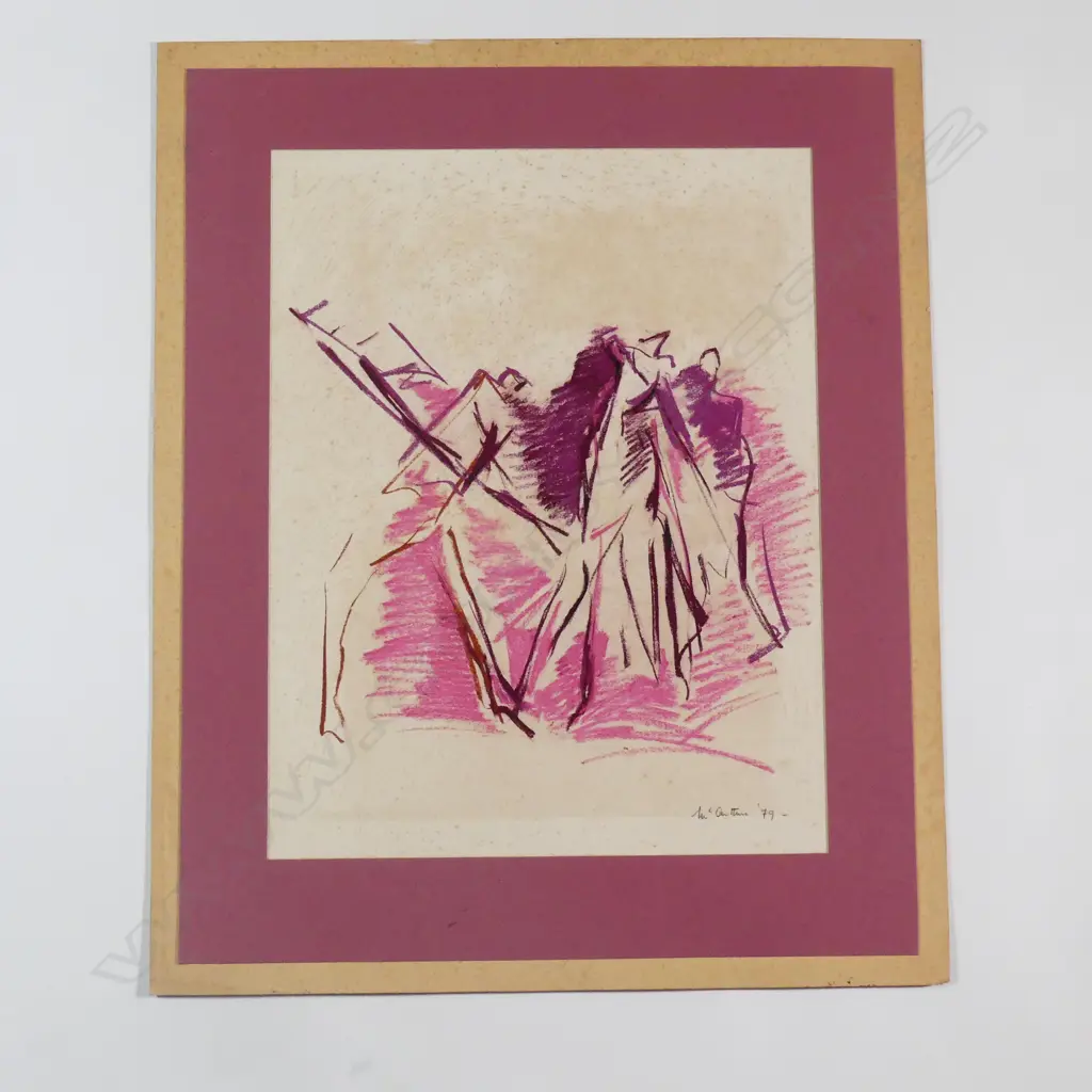 Piera McArthur (b. 1929) 'Man with ladder + group' Image 1++