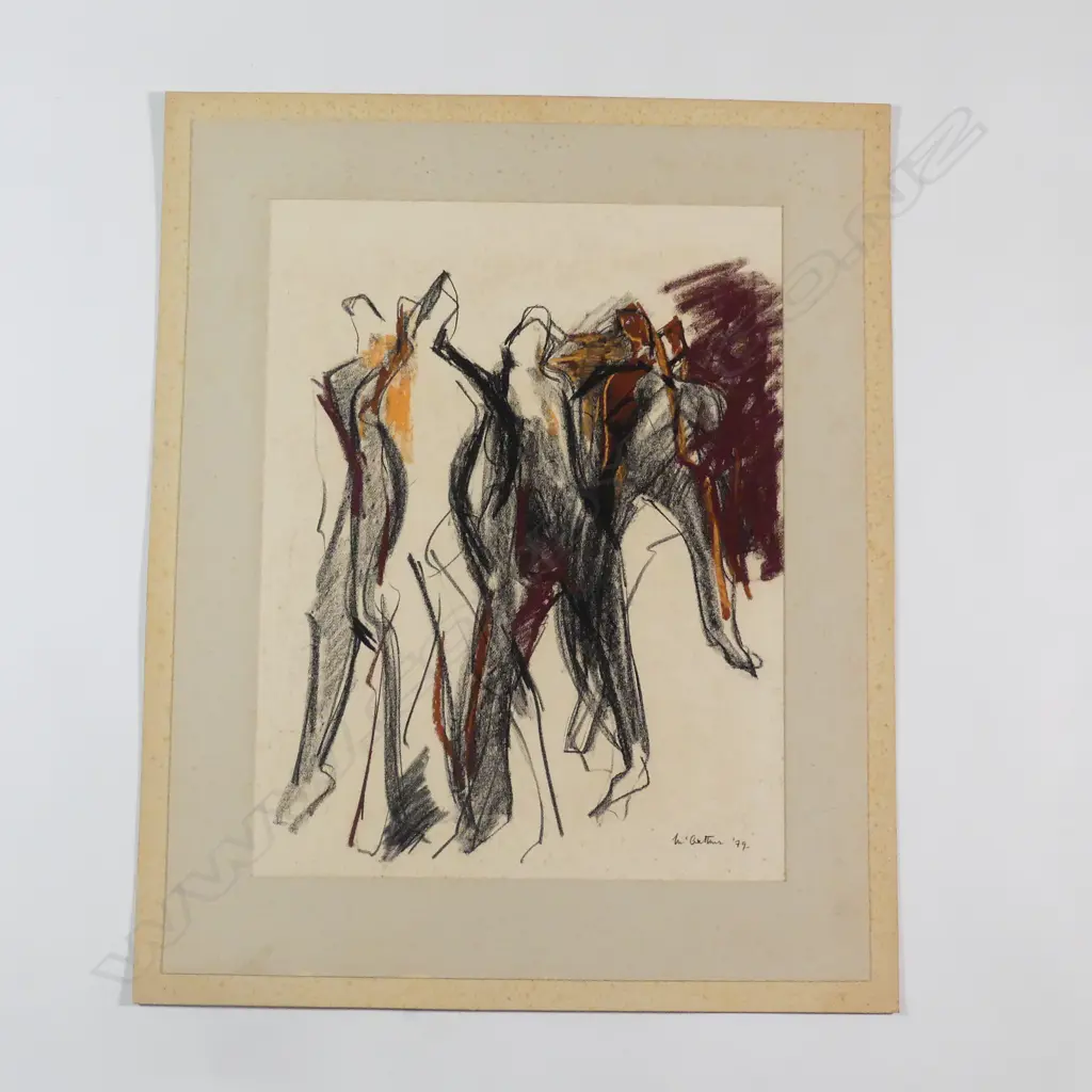 Piera McArthur (b. 1929) 'Walkers (Black / Brown)' Image 1++