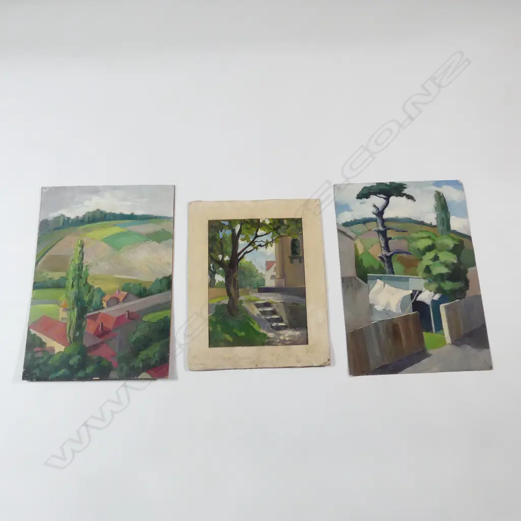 Arthur J. Inglis - Attributed (1904-1995) Three landscape works Image 1++