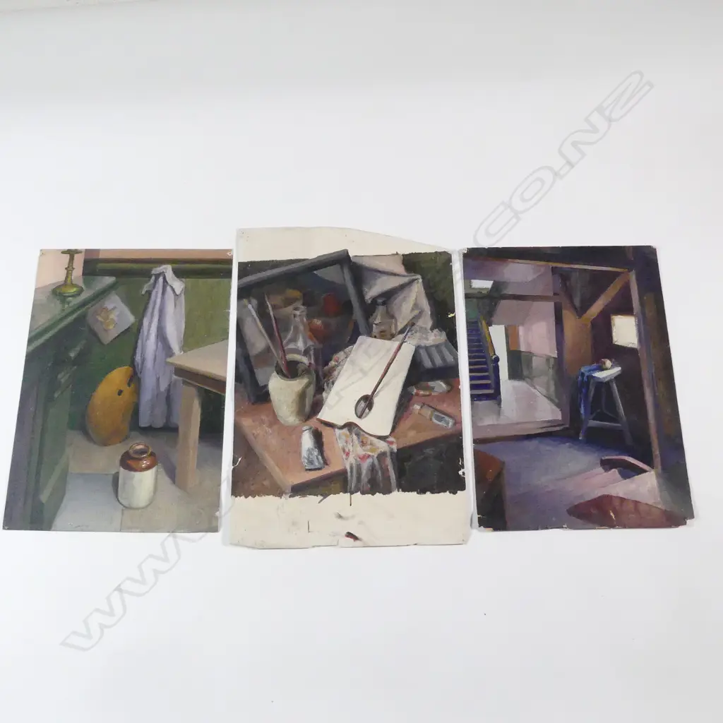 Arthur J. Inglis - Attributed (1904-1995) Three still life works Image 1++