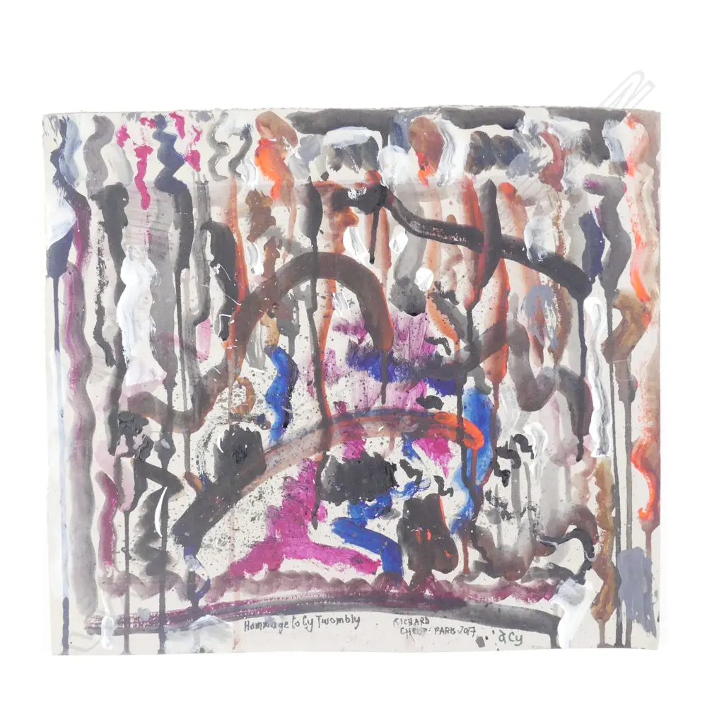 Richard Chrisp (b. 1944) 'Homage to Cy Twombly' Image 1++