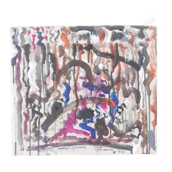 Richard Chrisp (b. 1944) 'Homage to Cy Twombly'