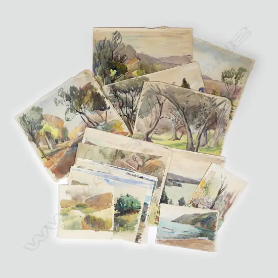 Frances Wright (1877-1964) collection of landscape watercolours