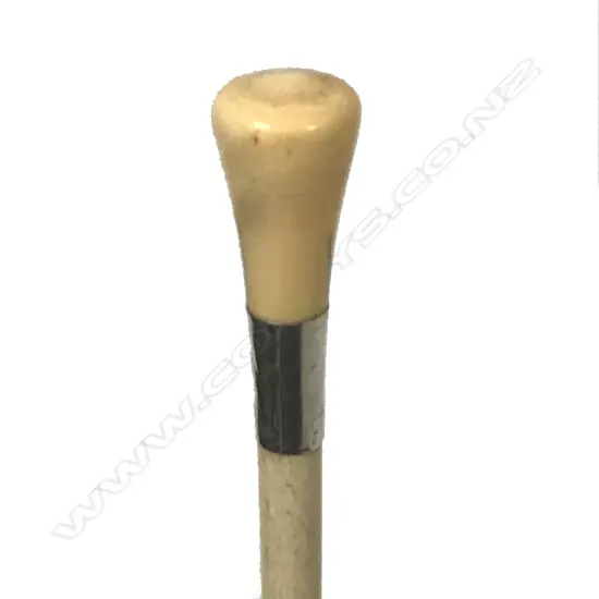 An elegant late 19thC whalebone walking stick