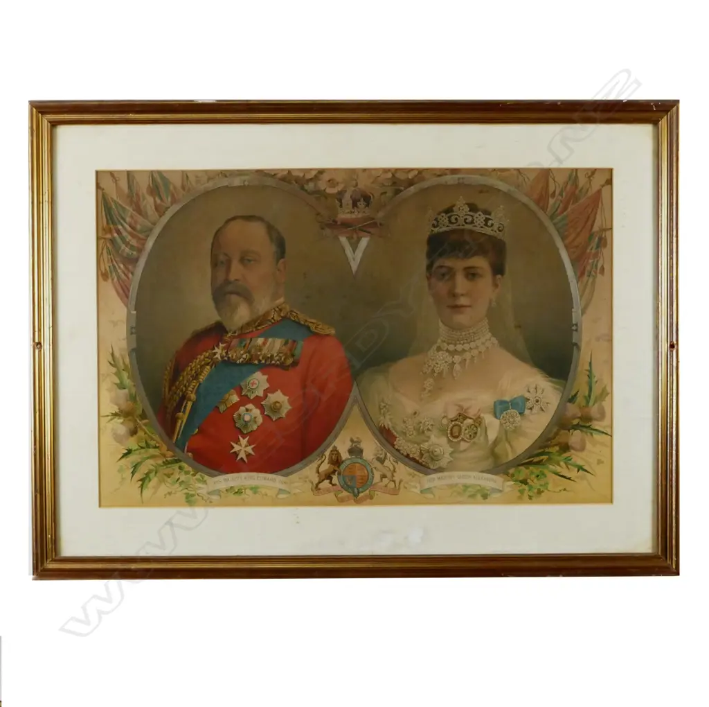An Edwardian double portrait print Image 1++