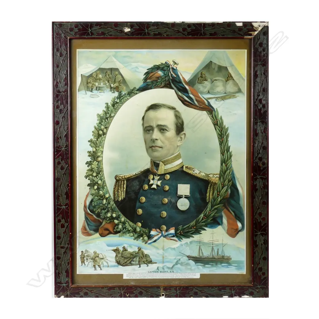 A coloured portrait print 'Capt. Robert Falcon Scott R.N.’ Image 1++