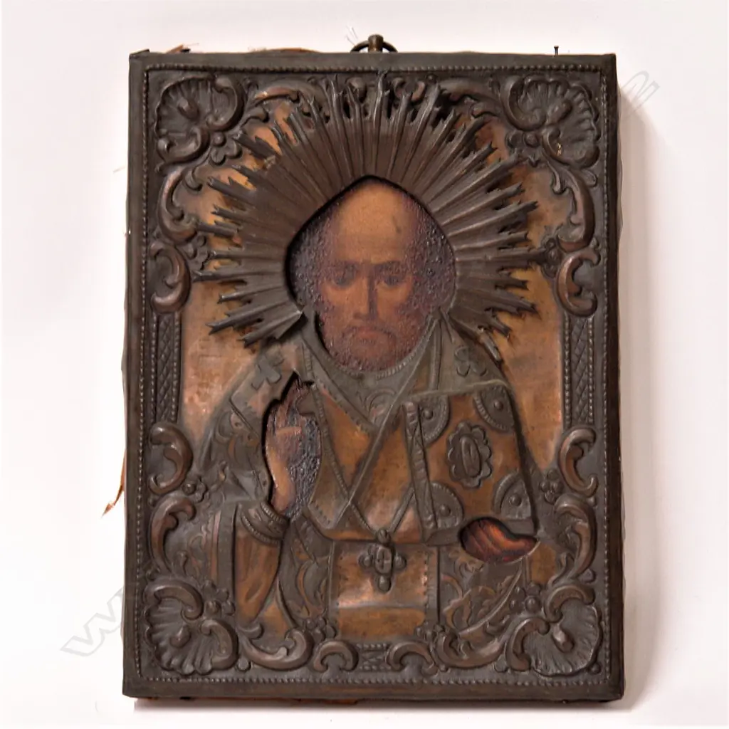 A late 19th/early 20thC Russian icon Image 1++