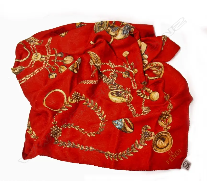 A vintage Fendi Italian silk scarf Image 1++