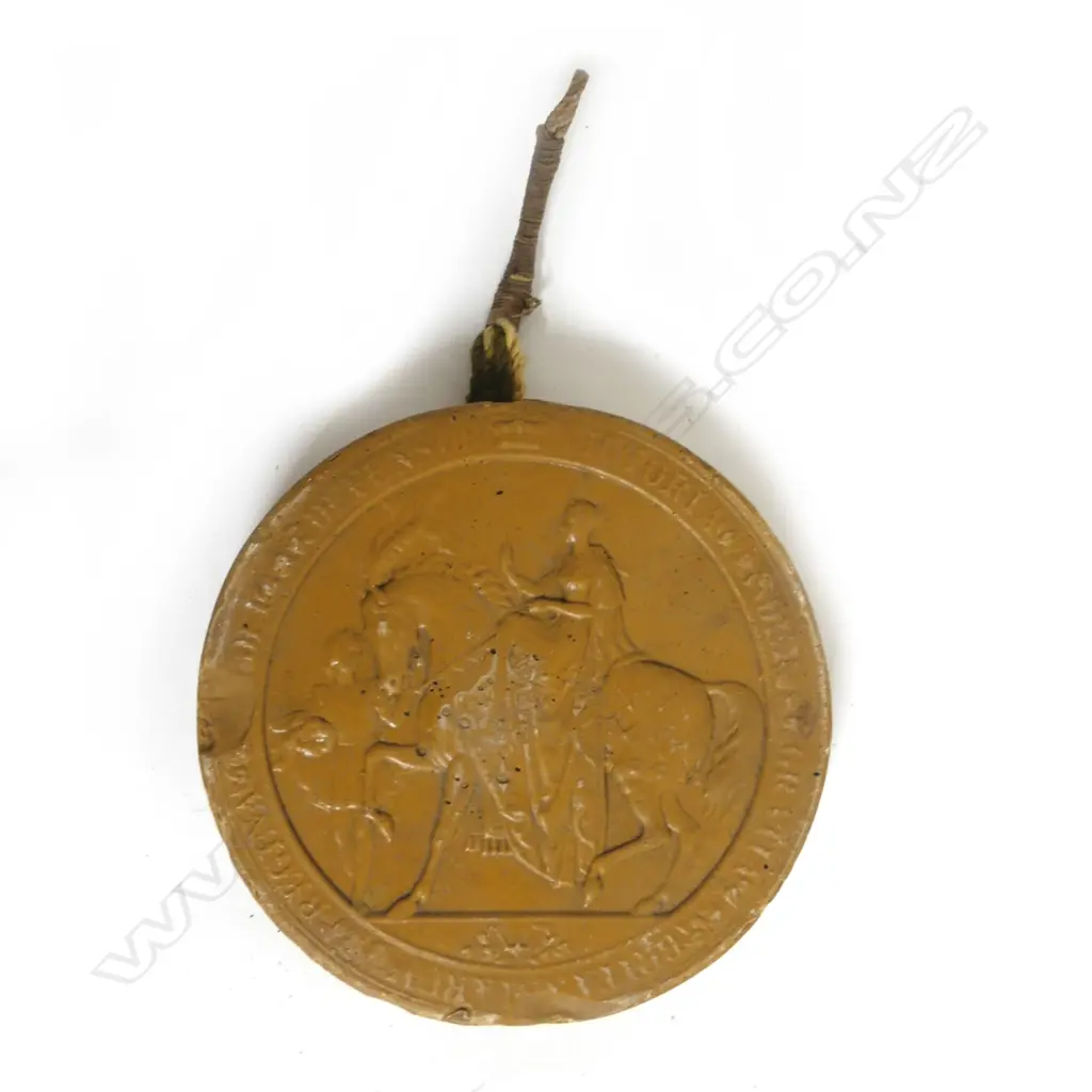 A large Victorian period wax seal Image 1++