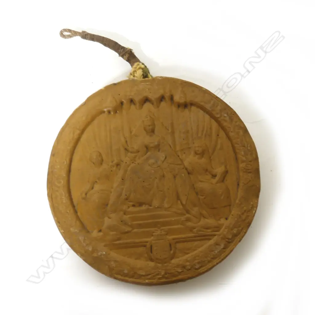 A large Victorian period wax seal Image 1++