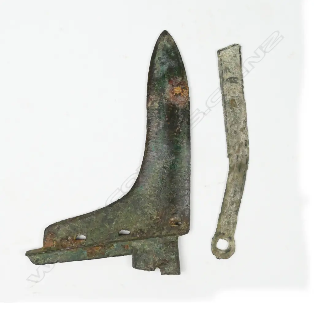An archaic Chinese bronze halberd Image 1++