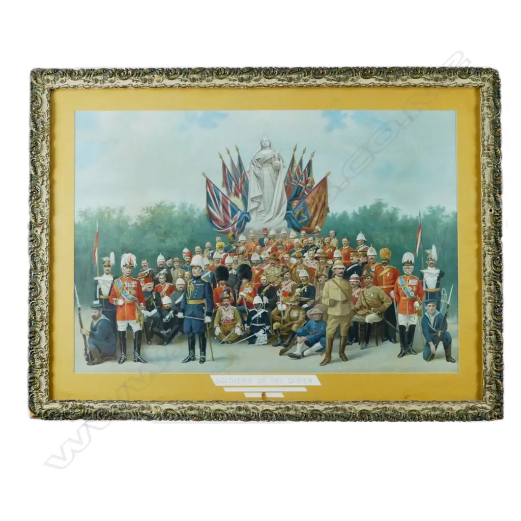 A Victorian military coloured print Image 1++