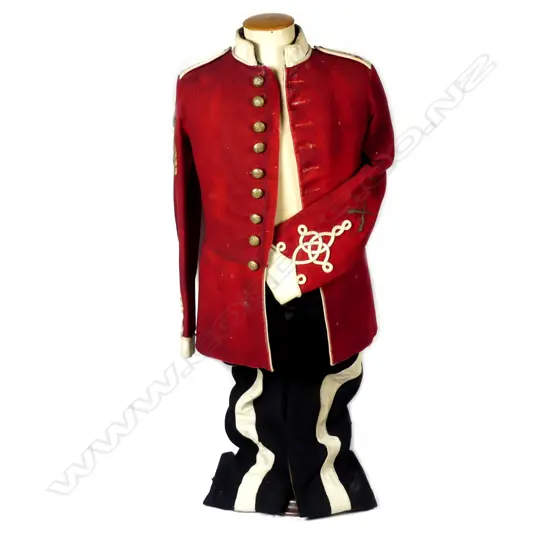 A Victorian British Army coat and trousers