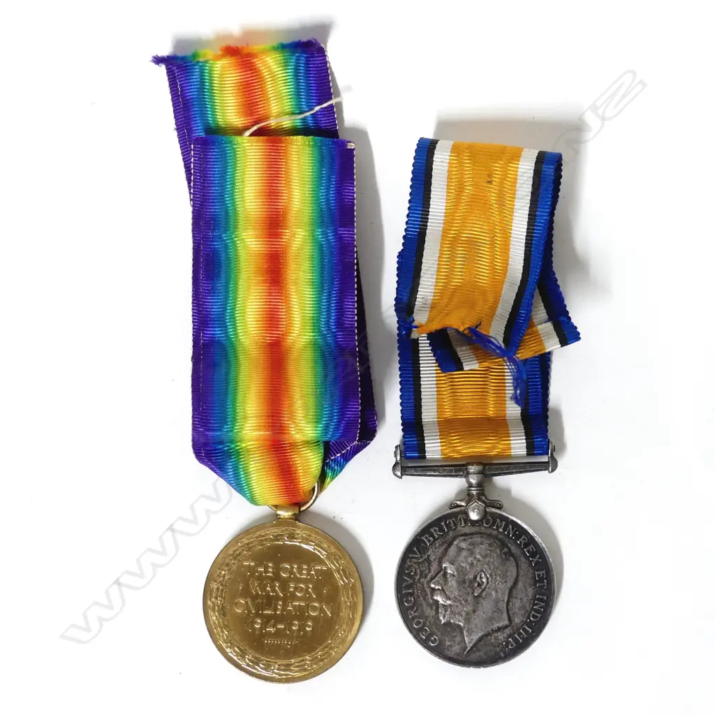 Two WWI medals awarded to H. Maby Image 1++