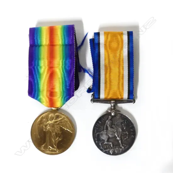 Two WWI medals awarded to H. Maby