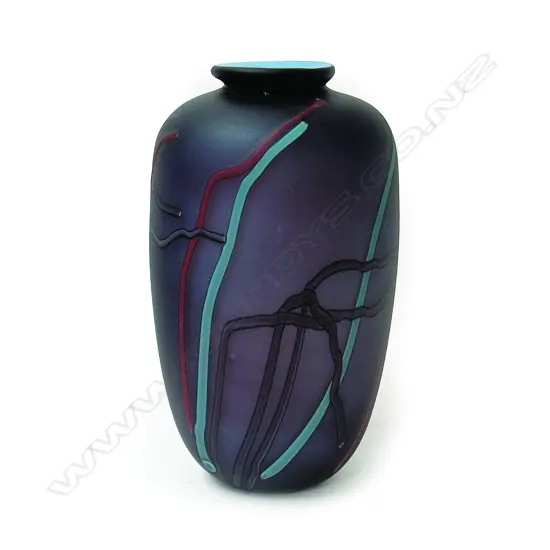 An Ann Robinson early blown glass vase
