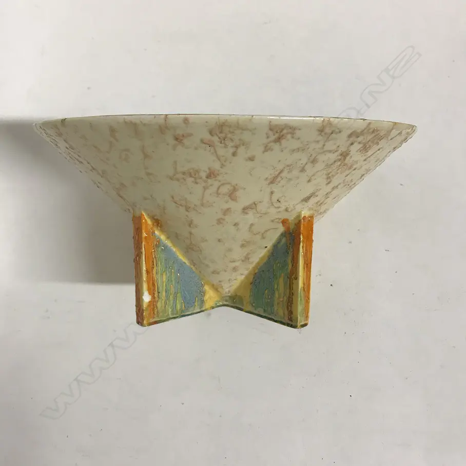 A Clarice Cliff Bizarre 'Patina Country' conical bowl Image 1++