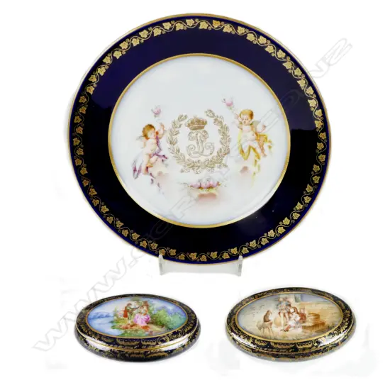 Two Sèvres porcelain boxes