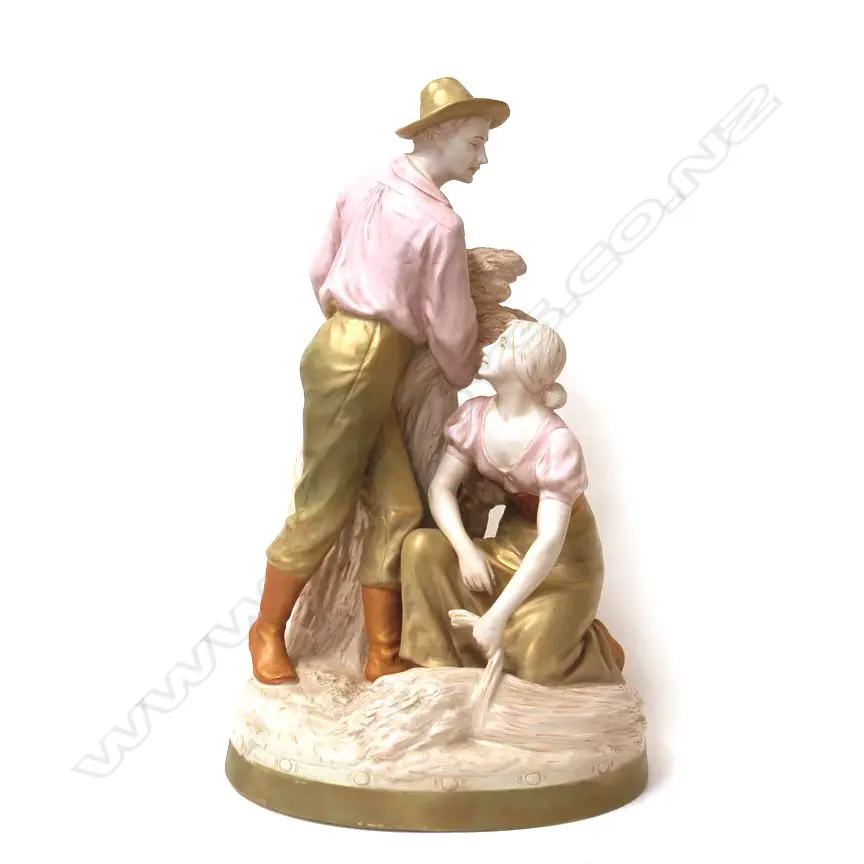 An early 20thC Royal Dux figure group Image 1++