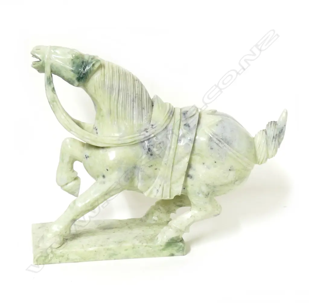 A Chinese large carved jade Tang style horse Image 1++