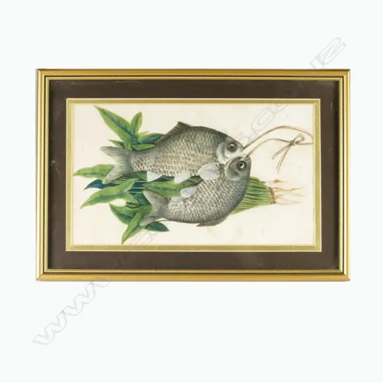 Three old Chinese rice paper paintings