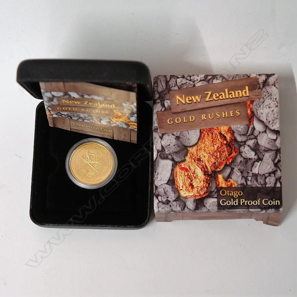 An N.Z. 2006 ‘Gold Rush’ gold $10 proof coin Image 1++