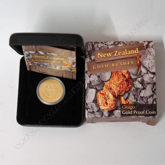 An N.Z. 2006 ‘Gold Rush’ gold $10 proof coin