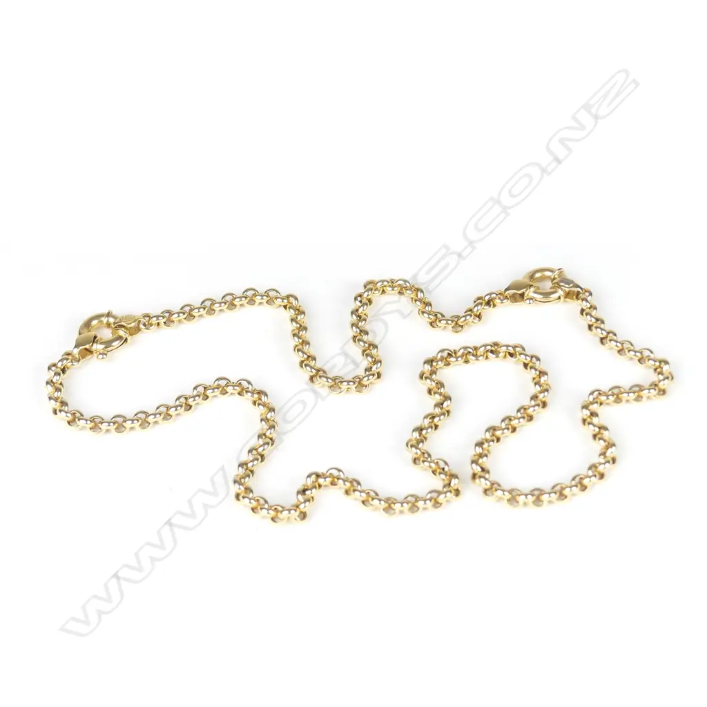 An 18ct. gold necklace and bracelet Image 1++