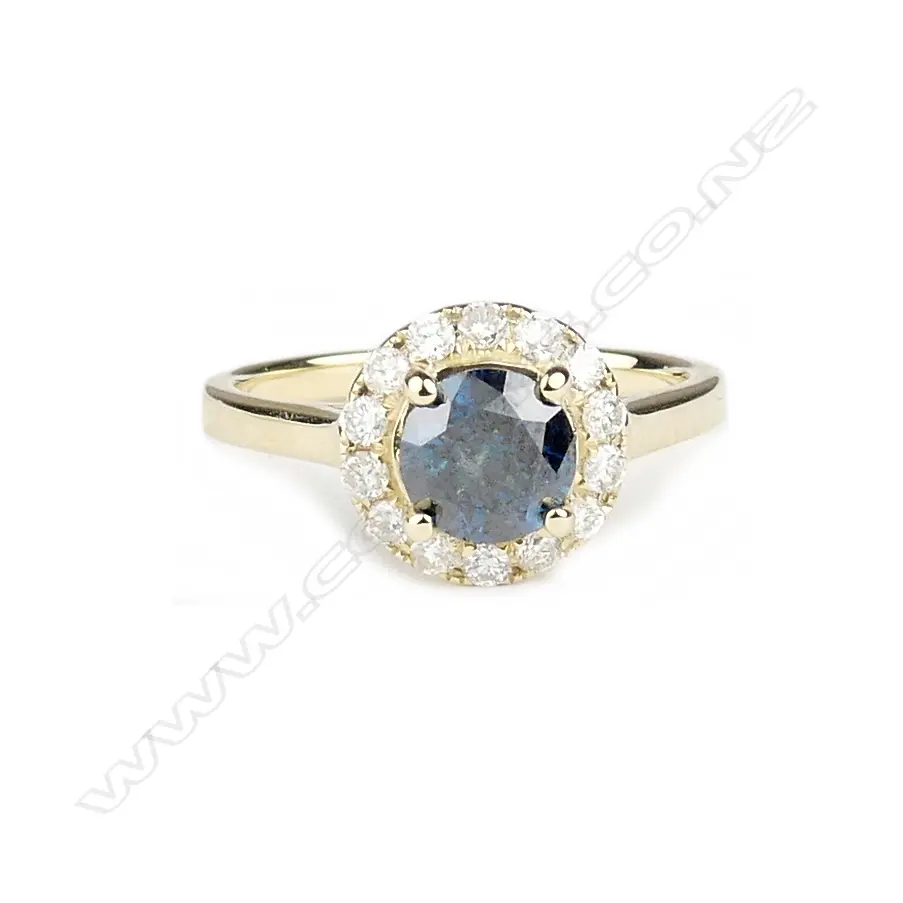 A 14ct. gold and diamond ring Image 1++