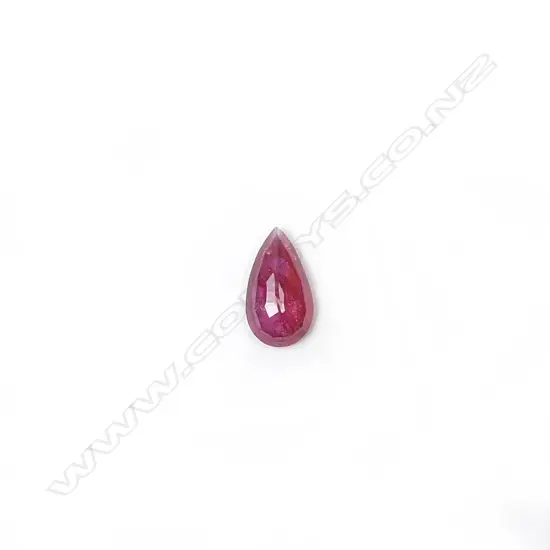 A 2.24ct. pear shape ruby