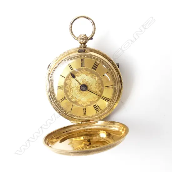 An 18ct. gold full hunter pocket watch