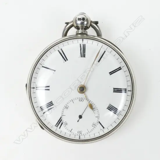 A late Victorian silver pocket watch