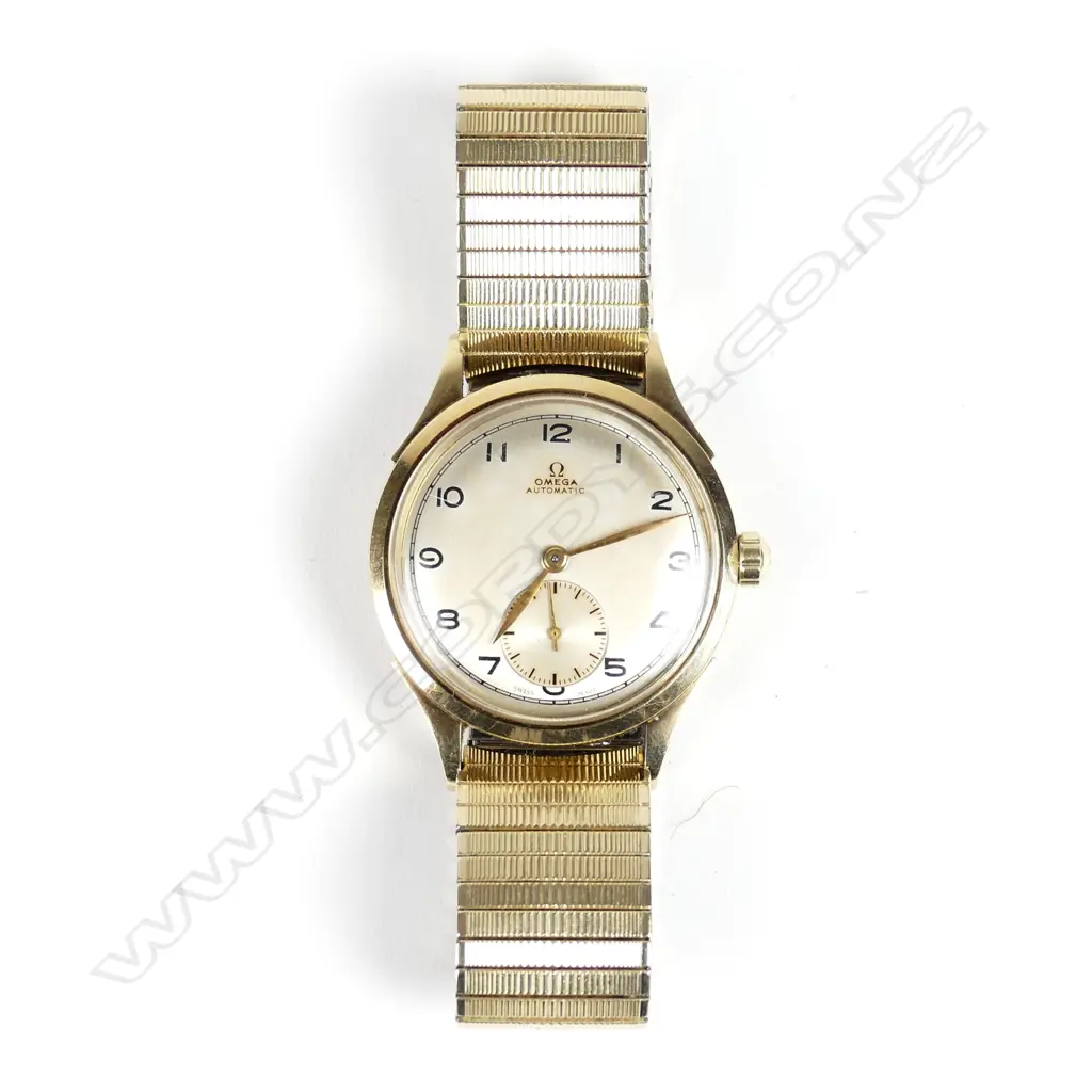 An Omega 10ct. gold plated gent's wristwatch Image 1++