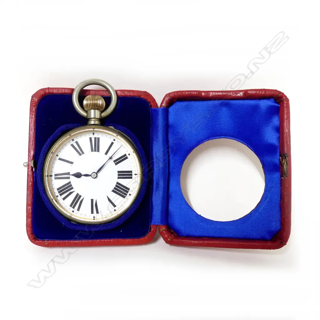 A Victorian Goliath stem wind pocket watch in plated case Image 1++