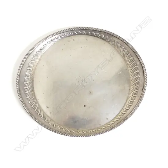 A late Victorian silver salver