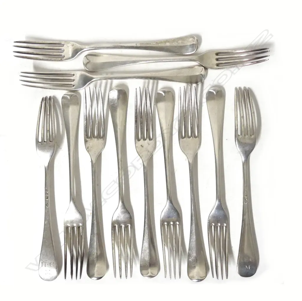 12 silver luncheon forks Image 1++